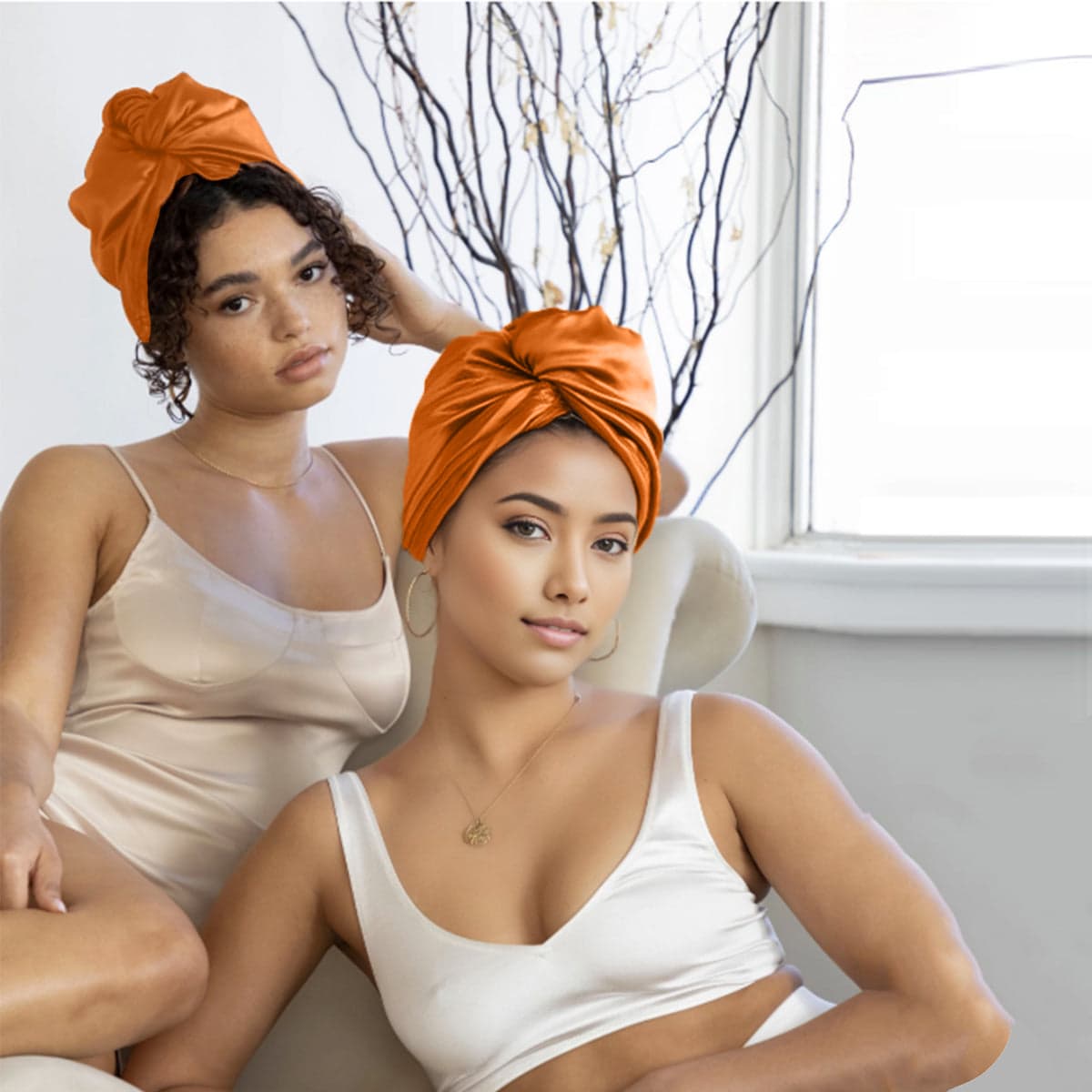 Promeed Silk Hair Turban with Hyaluronic Acid - 23mm Mulberry Silk