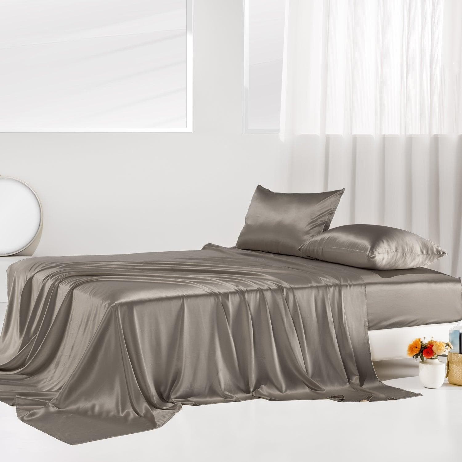 Promeed Silk Flat Sheet Set (3-4 Piece) - 23mm Mulberry Silk